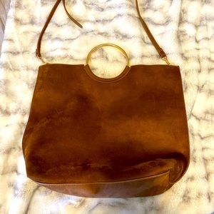 Banana Republic faux suede tote